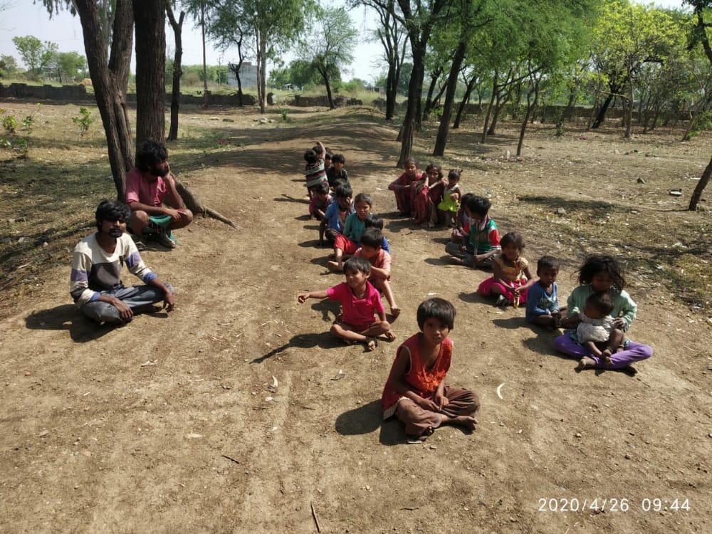 Evening classes for village children